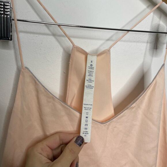 Lululemon Wake and Flow Camisole Blush Pink loose fit yoga soft WOMEN'S 8 - Picture 3 of 6